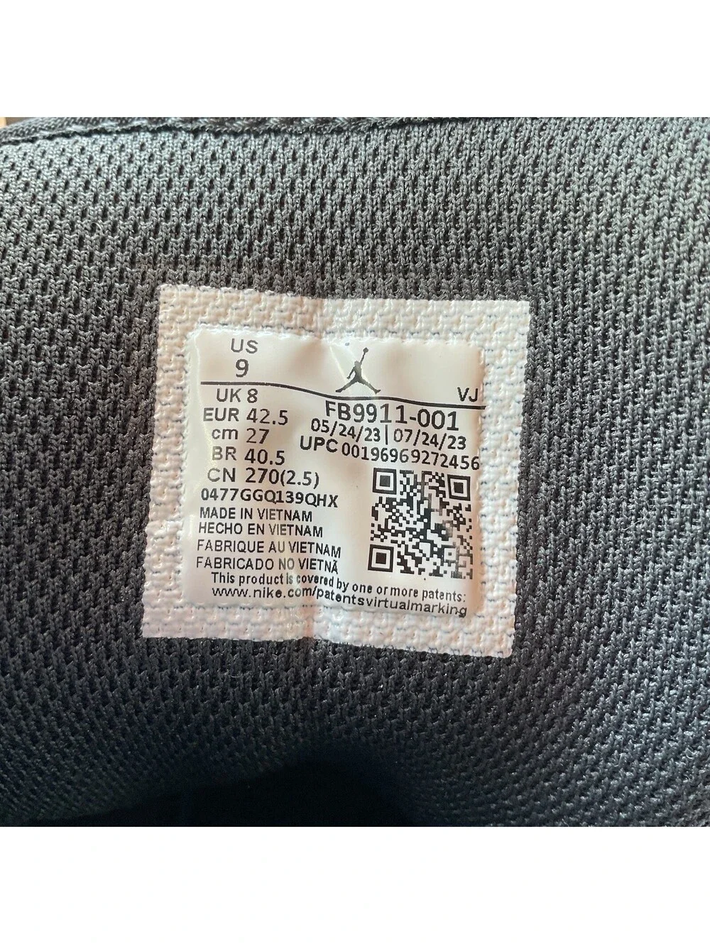 Air Jordan 1 SE Mid Panda Elephant Size 9